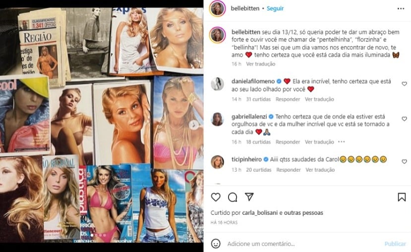 Filha de Carol Bittencourt posta homenagem à mãe (Foto: Reprodução/Instagram)