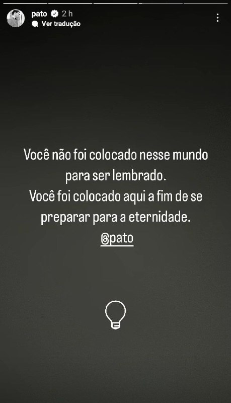 Alexandre Pato surpreendeu com mensagem reflexiva (Foto: Reprodução/ Instagram)