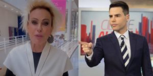 Ana Maria faz anúncio e comenetário de Luiz Bacci não passa despercebido (Reprodução: Montagem TV Foco)