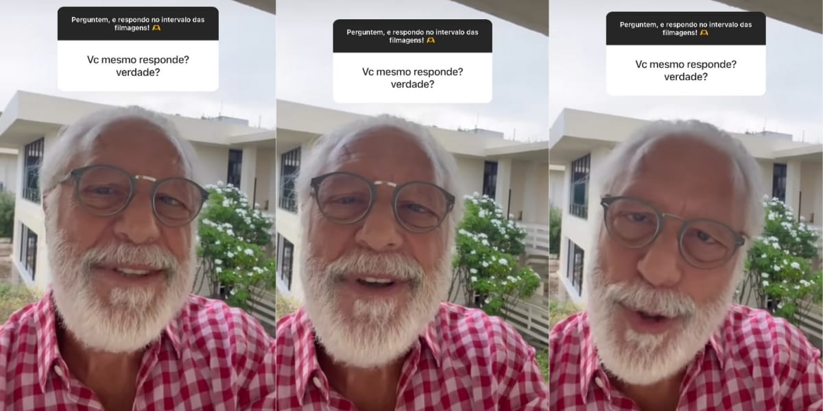 Antonio Fagundes garante que é ele que responde todas as mensagens enviadas em suas redes sociais (Reprodução: Instagram)