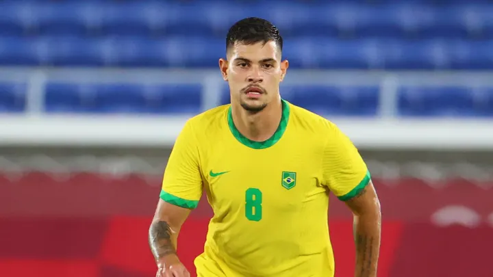 Bruno Guimarães, da seleção brasileira (Foto: Reprodução)