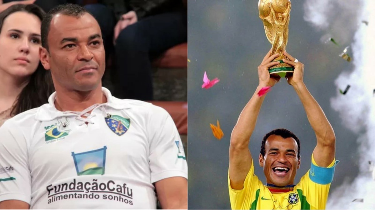 Cafu foi o Capitão do timaço da seleção brasileira da copa de 2002 e levantou a taça de campeão do mundo