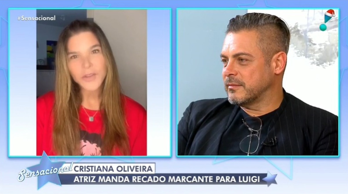 Luigi Baricelli recebeu uma mensagem surpresa de Cristiana Oliveira durante entrevista (Foto Reprodução/Internet)