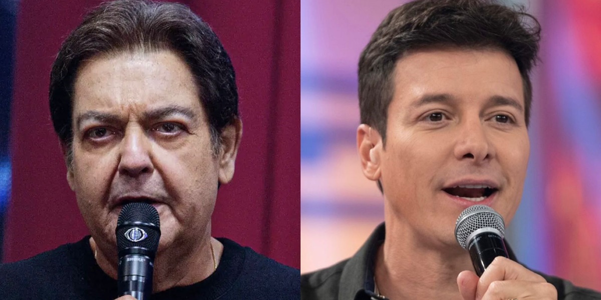 Faustão seria um possível substituto de Rodrigo Faro aos domingos (Foto: Reprodução / Montagem TV Foco)