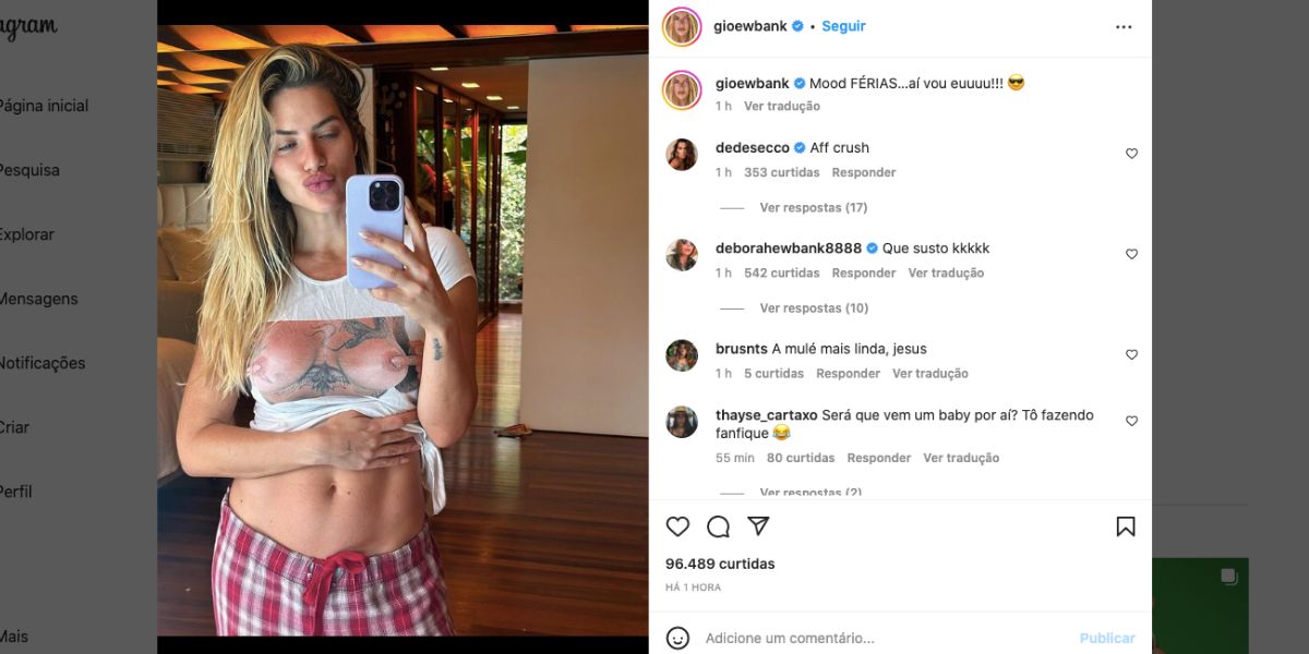 Público aponta nova gravidez de Giovanna Ewbank (Reprodução)