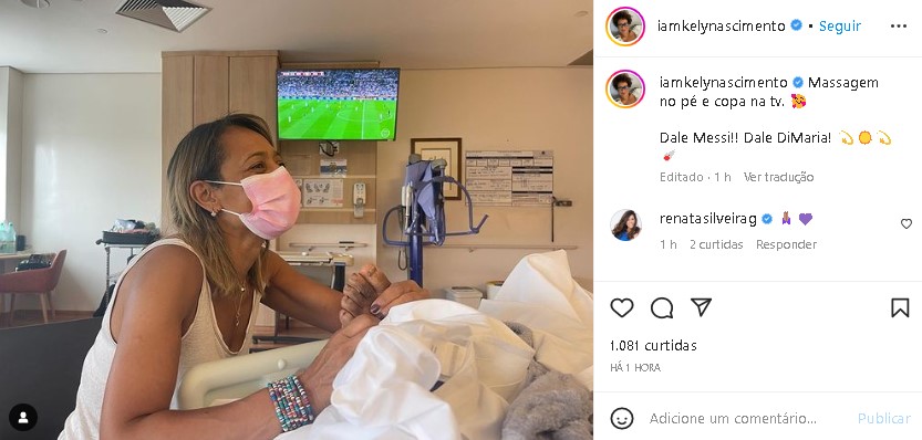 Filha posta foto visitando Pelé no hospital; estado de saúde do Rei é  atualizado - Lance!