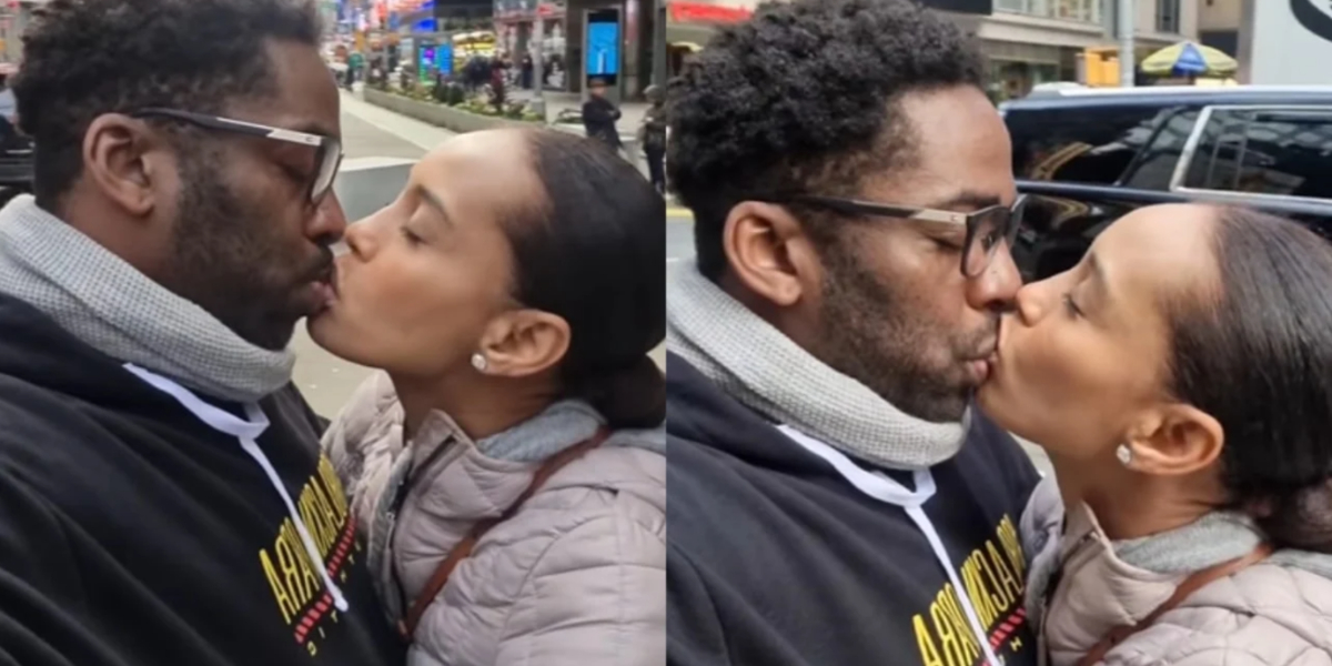 Lázaro Ramos e Taís Araújo são criticados por beijão no meio da rua - Foto: Reprodução