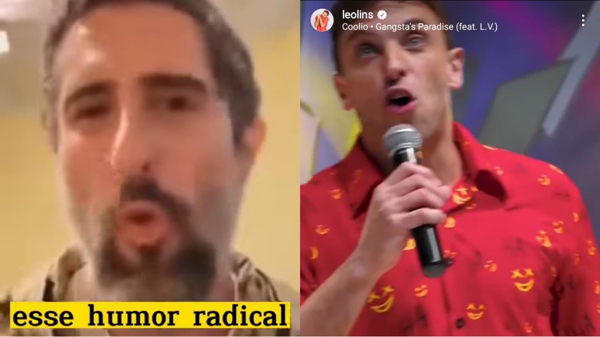 Falas de Marcos Mion são expostas em vídeo por Léo Lins (Fotos: Reprodução/ Instagram)