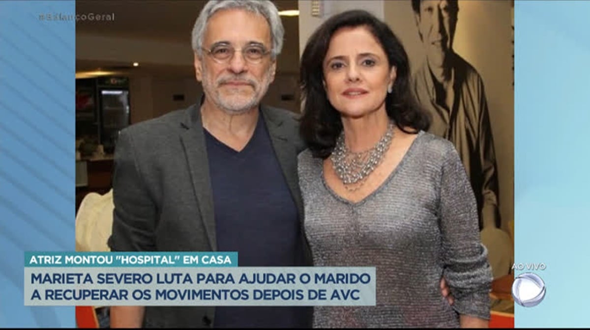 Balanço Geral deu notícia de atriz da Globo que montou UTI para cuidar do marido que teve AVC