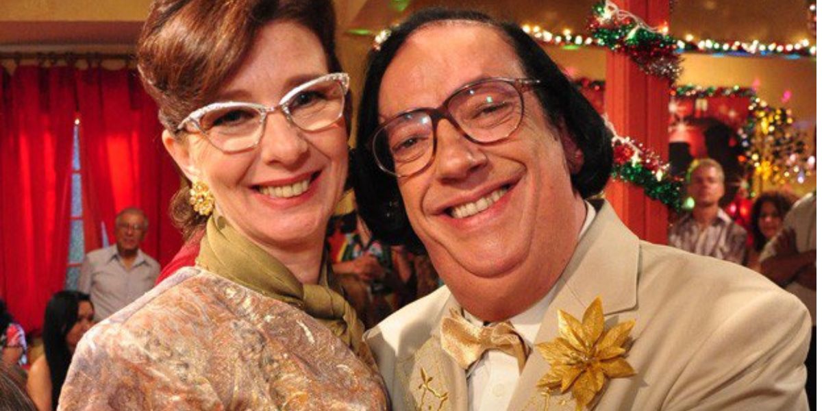 Márcia Manfredini e Marcos Oliveira (Beiçola) em A Grande Família, seriado da Globo (Foto Reprodução/Internet)