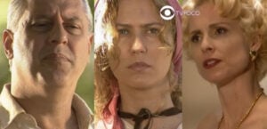 O Rei do Gado - Bruno fica em choque com revelação de Lia, Luana confessa medo e Léia apanha de Ralf (Foto: Reprodução / Globo / Montagem TV Foco)