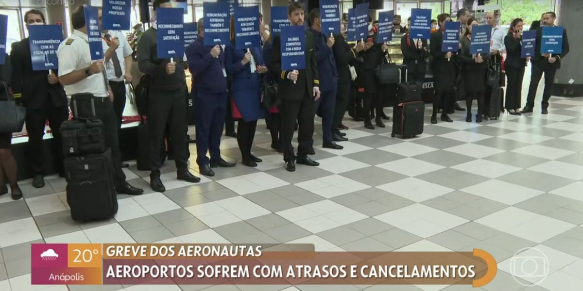 De acordo com Patrícia Poeta, voos já foram cancelados  (Reprodução)