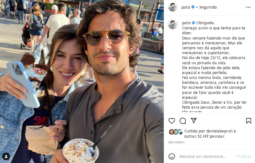 Alexandre Pato fez declaração de amor para Rebeca Abravanel (Foto: Reprodução/ Instagram)