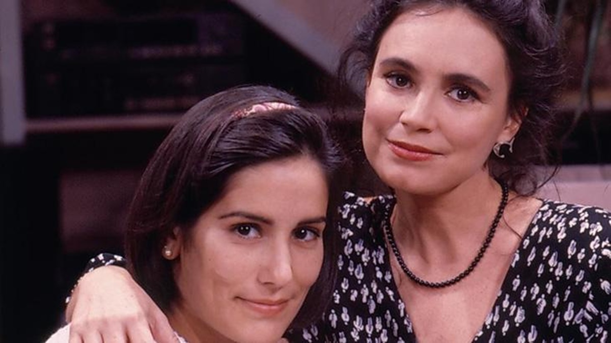 Glória Pires e Regina Duarte em "Vale Tudo", de 1988 (Foto: Divulgação/TV Globo)