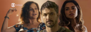 Travessia - Núbia (Drica Moraes) descobre segredo bombástico de Oto (Romulo Estrela) e se prepara para ferrar Brisa (Lucy Alves) (Foto: Reprodução / Globo / Montagem TV Foco)