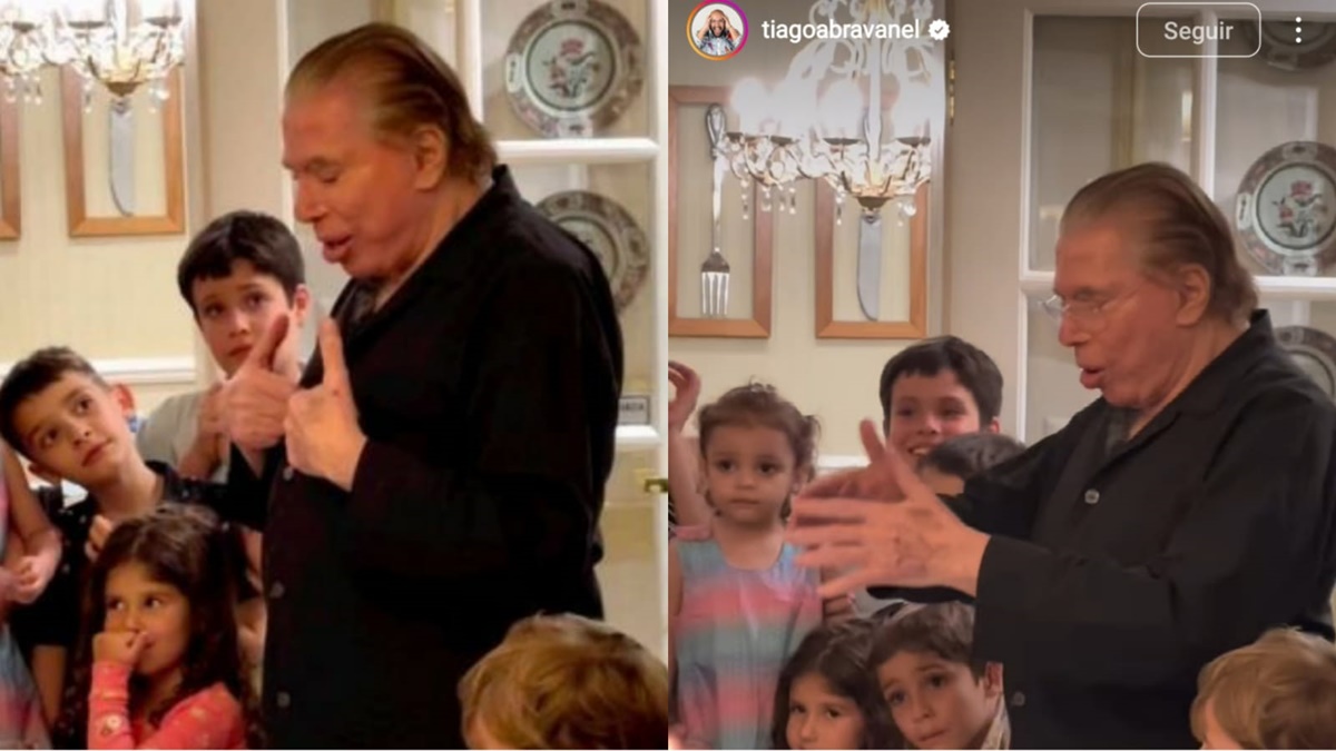 Silvio Santos faz discurso emocionante em festa de aniversário de 92 anos (Reprodução: Instagram)