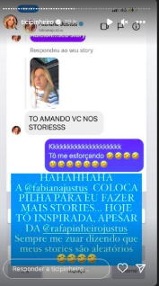 Ticiane Pinheiro expõe conversa com artista (Reprodução