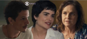 Travessia - Gil e Ari estranham atitude de Guerra, Leonor deixa Tia Cotinha em choque e Núbia corre atrás de Brisa (Foto: Reprodução / Globo / Montagem TV Foco)