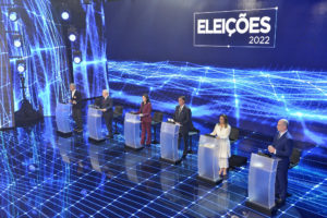 Debate entre os presidenciáveis aconteceu em 28 de agosto. Crédito: Renato Pizzutto/Band