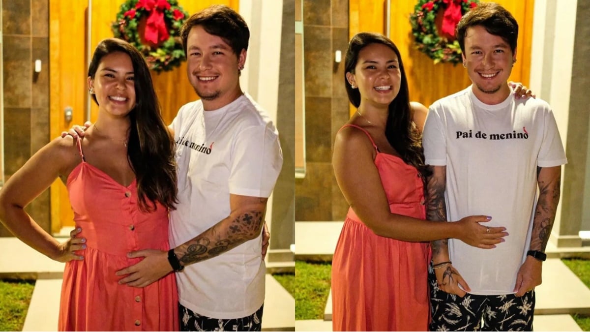 Vivi Nagura e seu marido anunciaram gravidez no Natal 