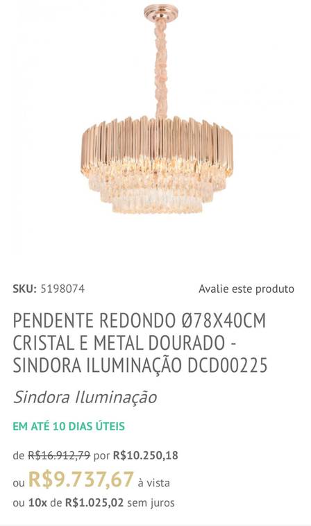 Lustre de Jojo (Foto: Reprodução)