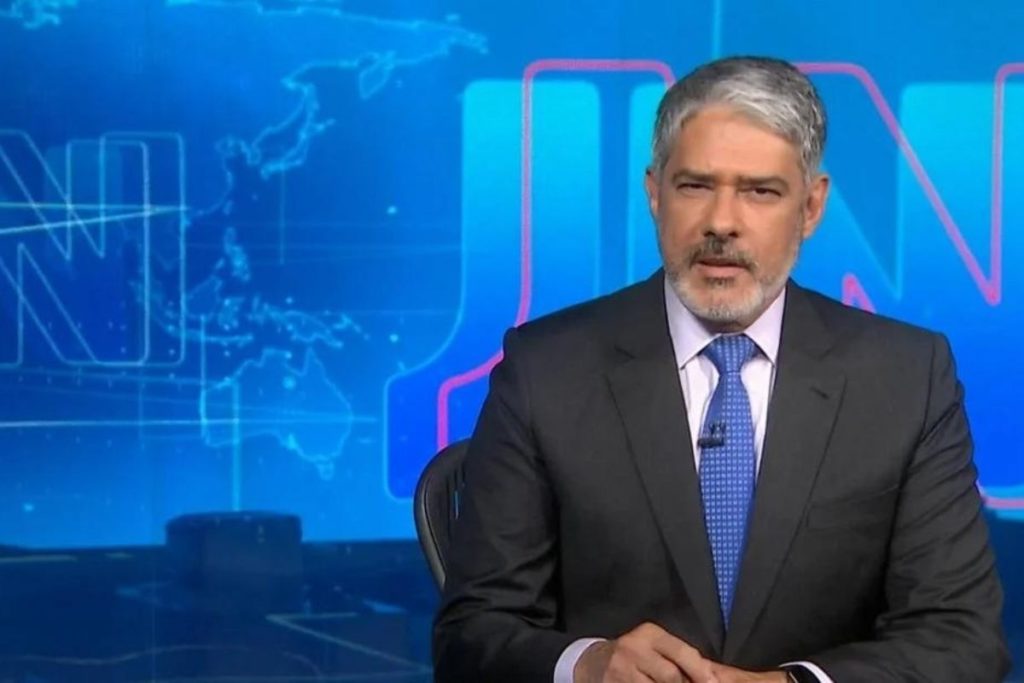 William Bonner no Jornal Nacional - Foto Reprodução