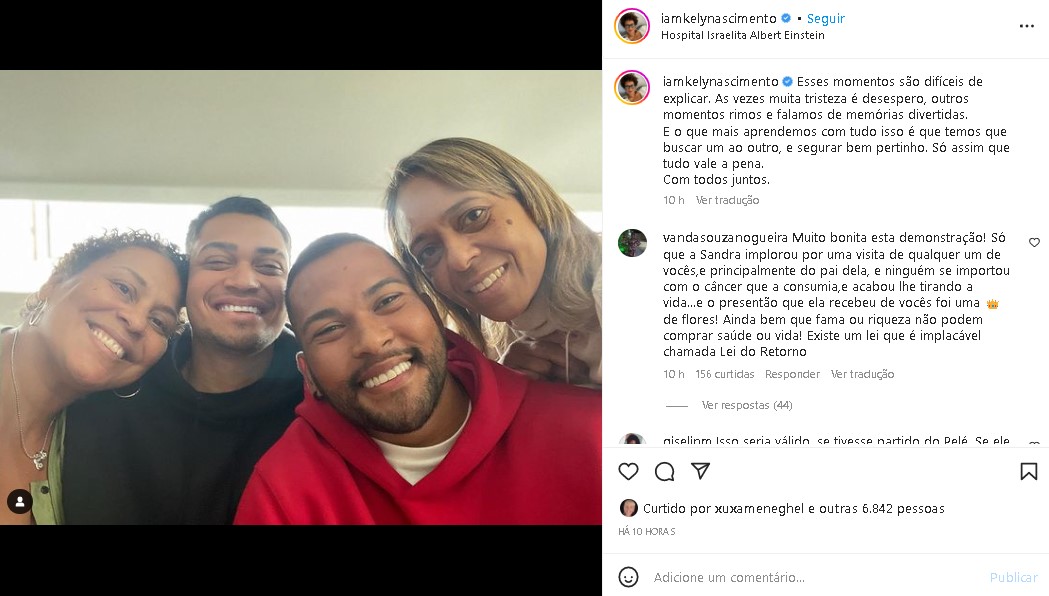 Netos de Pelé foram visitar o avô no hospital e Xuxa teve atitude inesperada (Foto: Reprodução/ Instagram)