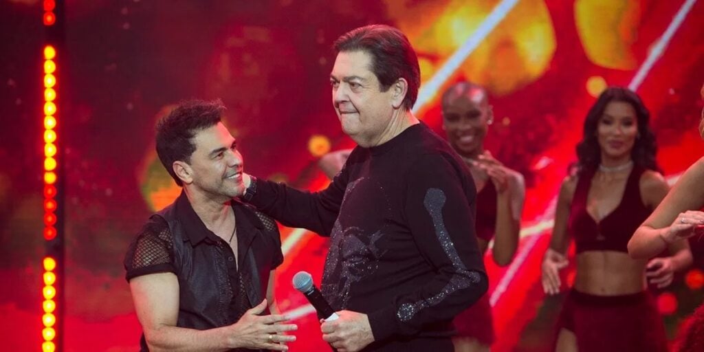 Zezé Di Camargo e Faustão (Foto: Divulgação / Band)