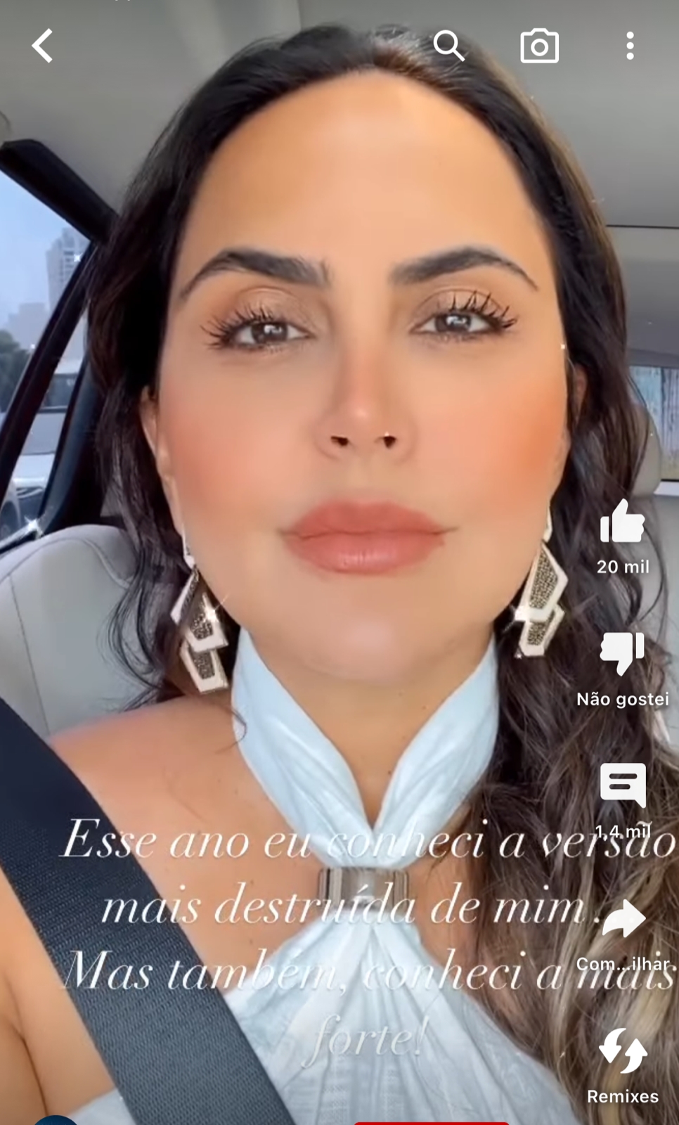 A jornalista Carla Cecato ressurge em vídeo nas redes sociais em um vídeo com uma mensagem pra lá de impactante - Foto Reprodução