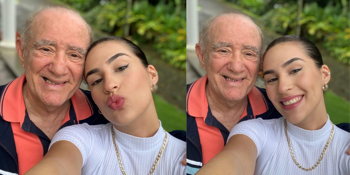 A filha de Renato Aragão surpreende com sua beleza ao lado do pai (Reprodução: Instagram)
