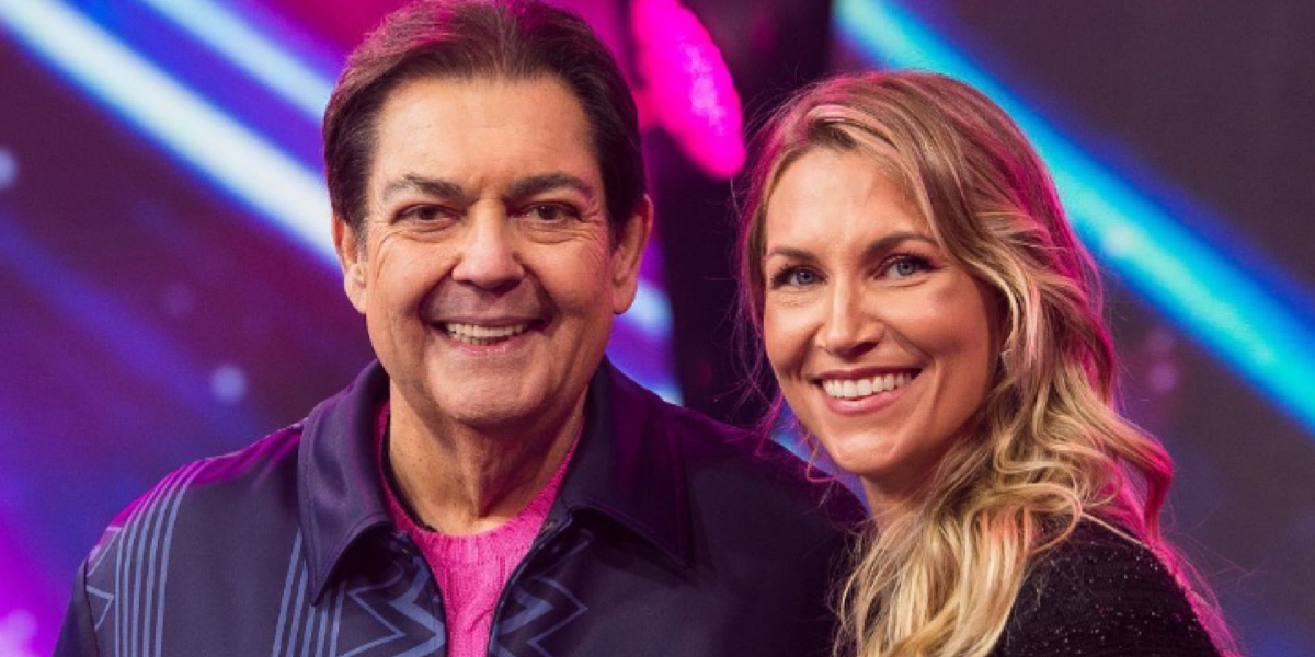 Faustão e Anne Lottermann (Foto: Divulgação)