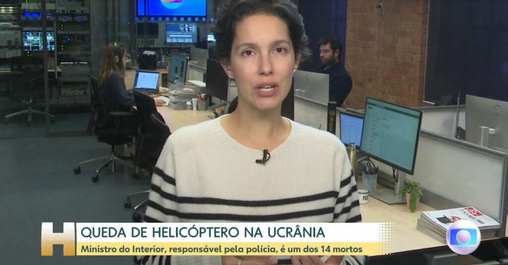 Cecília Malan durante o Jornal Hoje- Foto: Reprodução/Globo 