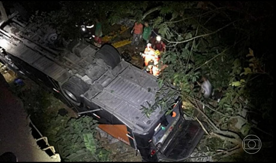 Imagens do acidente foram exibidas na Globo 