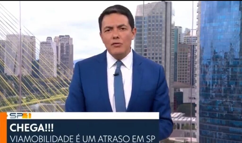 Alan Severiano subiu o tom para cobrar medidas que solucionem os problemas dos trens de São Paulo- Foto: Reprodução/Globo