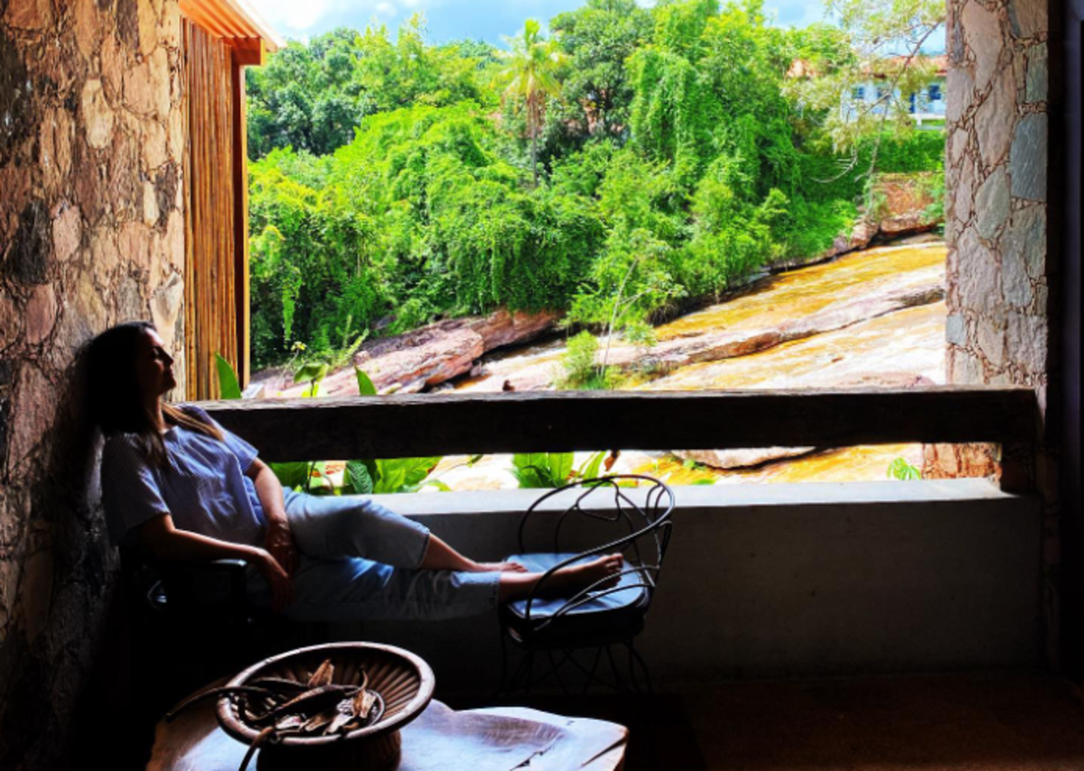 Chris Flores em viagem na Bahia (Foto Reprodução/Instagram)