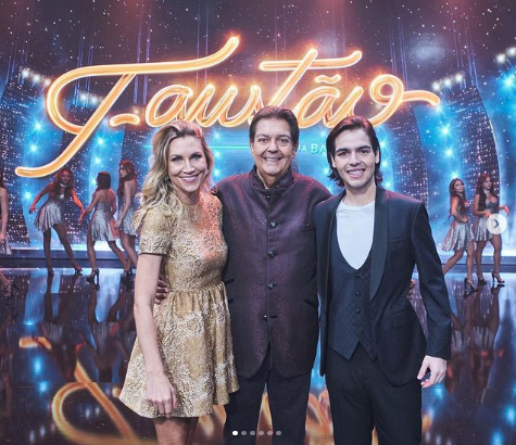 Anne Lotterman, joão Guilherme e Faustão - Foto Reprodução Instagram