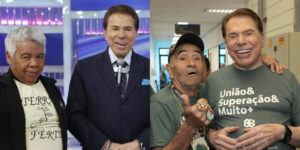 Silvio Santos com Roque e Ivo Holanda (Foto: Reprodução/SBT)