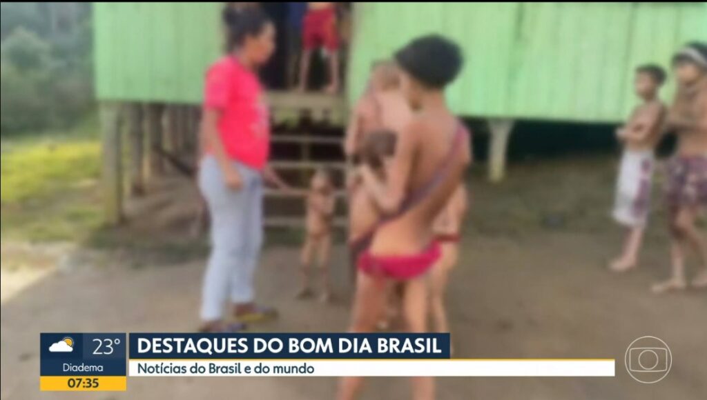 Globo exibiu imagens chocantes de indígenas em estado de desnutrição