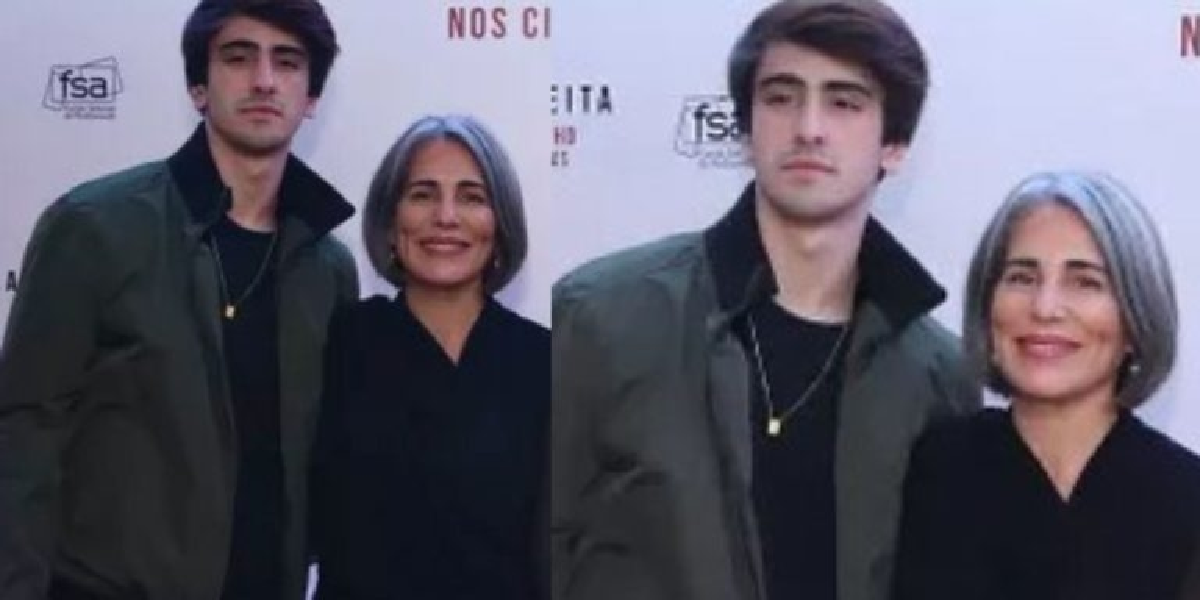 Glória Pires e o filho em um evento (Foto: Divulgação)