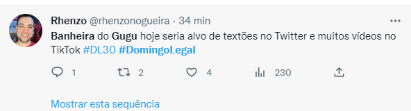 No aniversário de 30 anos do programa Domingo Legal, internautas se assustam com descoberta de conteúdo adulto que Gugu reproduzia - Foto Reprodução Twitter