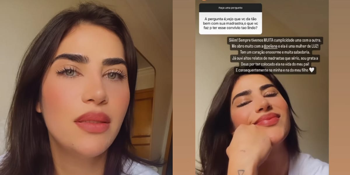 Jéssica Beatriz Costa fez uma bela declaraão para Poliana Rocha, que respondeu com muito carinho (Reprodução: Instagram)