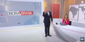 Joel Datena paralisa jornal da band e faz rara declaração ao seu grande amor (Reprodução: Bora Brasil/ Band)