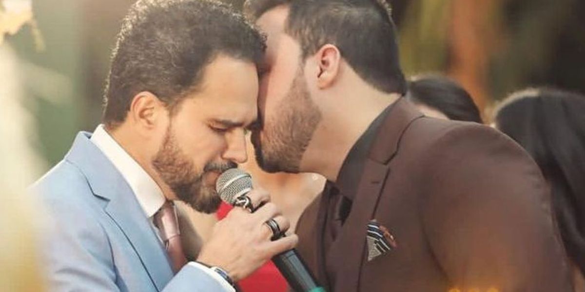 Luciano Camargo ao lado do filho, Nathan Camargo (Foto: Reprodução / Instagram)