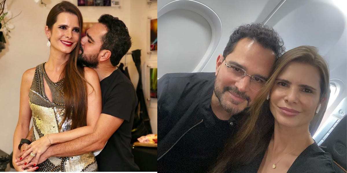 Luciano Camargo e Flávia são casados desde 2003 e sempre surgem muito apaixonados nas redes sociais (Reprodução: Instagram)