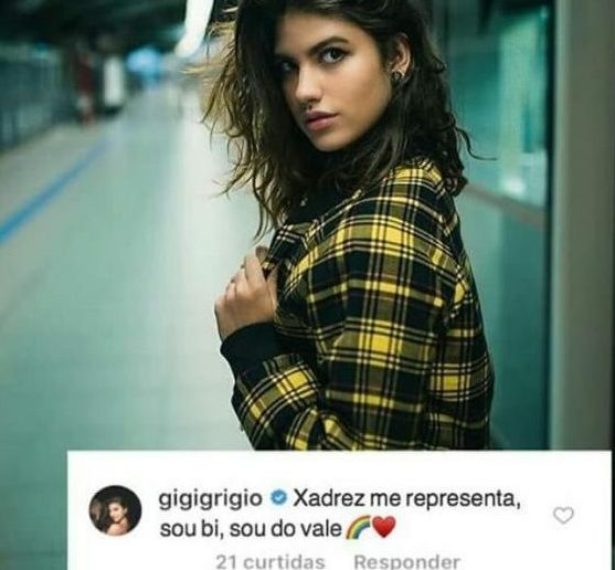 Comentário feito por Giovanna Grigio No Instagram (Foto: Reprodução/ Instagram)