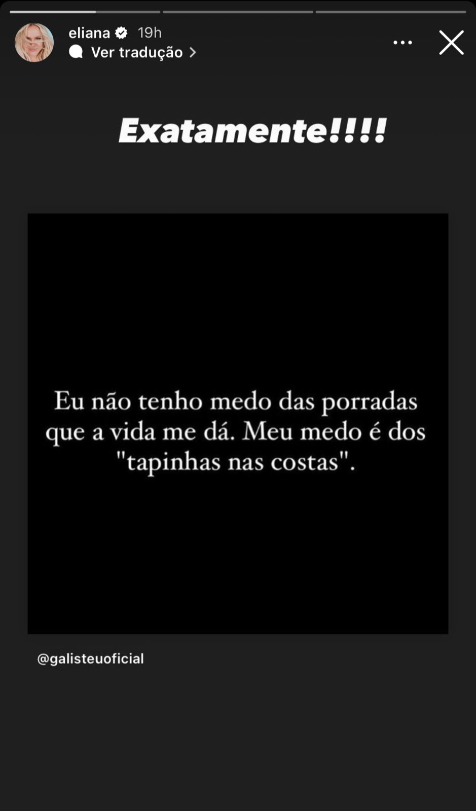 Quase que, ao mesmo tempo, Poliana Rocha e Eliana divulgam recado forte dado pela apresentadora da Record, Adriane Galisteu - Foto Reprodução Instagram