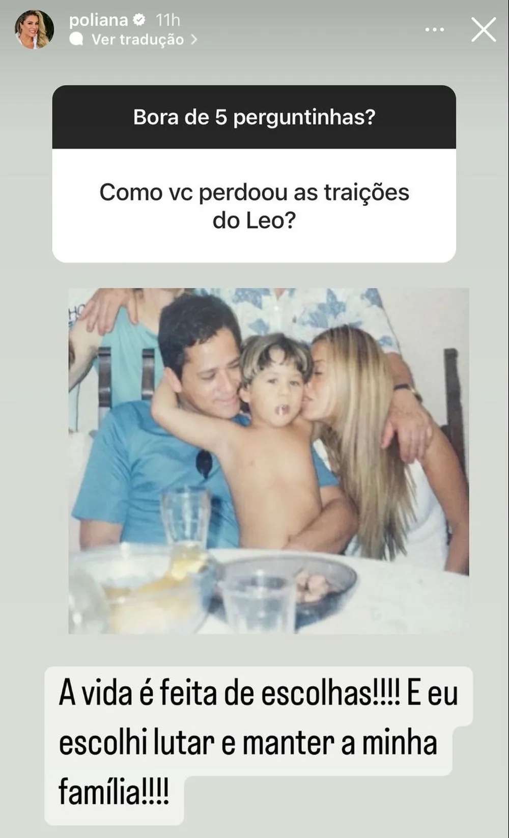 Sincera e direta, Poliana Rocha, esposa de Leonardo, faz relato inédito sobre traição do marido famoso - Foto Reprodução Instagram