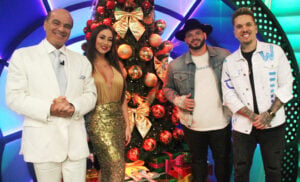 Carol Narizinho e dupla Felipe & Rodrigo são os convidados do 'O Céu é o Limite' deste sábado (Foto: Divulgação / RedeTV!)