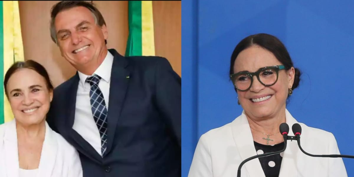 Regina Duarte deixou a Globo para integrar o governo de Jair Bolsonaro (Reprodução: Montagem TV Foco)