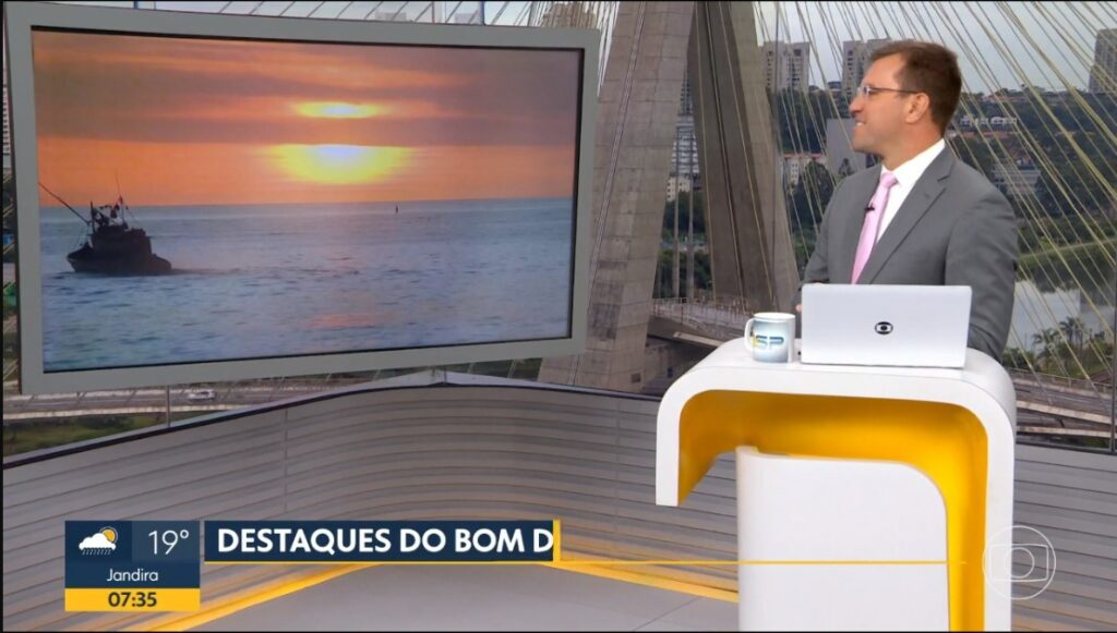 Rodrigo Bocardi ficou 'babando' ao ver as imagens das praias do Rio de Janeiro